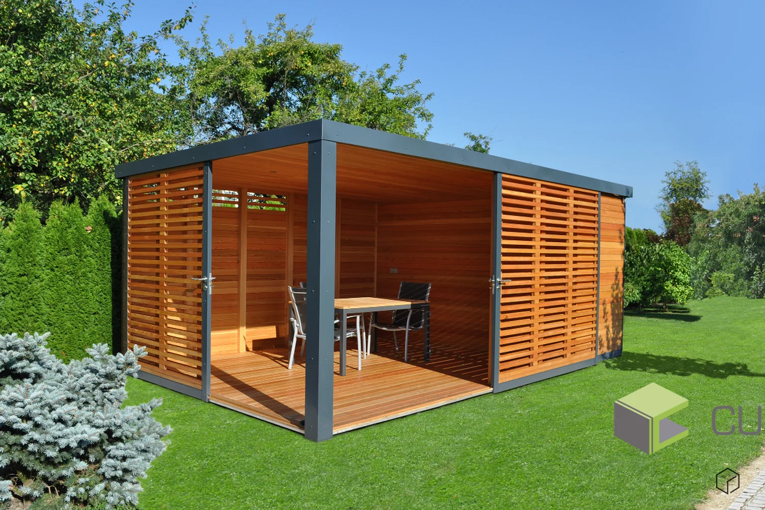 Vrtne hi&scaron;ke z nadstre&scaron;kom