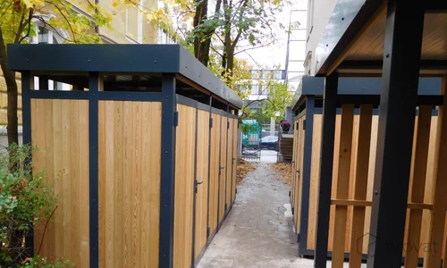 Smetarnik in kolesarnica M&uuml;nchen